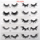 30/40/100/pairs Visofree Mink Eyelashes with Tray No Box Handmade Natural False Eyelashes Full Strip Lashes Reusable Long lashes