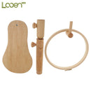 Looen Embroidery Hoop Embroidery Stand Hoop Wood Embroidery and Cross Stitch Hoop Set Ring Frame Adjustable Sewing Tools 1pc