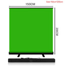 PYNSSEU 150cm*200cm Background Collapsible Green Screen Chromakey Backdrop Pull-up Stand For YouTube Video Game Virtual Studio