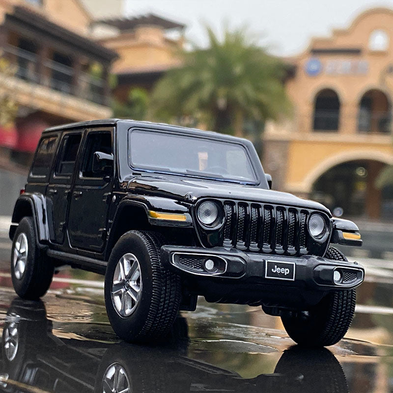 1:32 Jeeps Wrangler Rubicon Alloy Car Model Diecast &amp; Toy Metal Off-road Vehicles Car Model Simulation Sound and Light Kids Gift