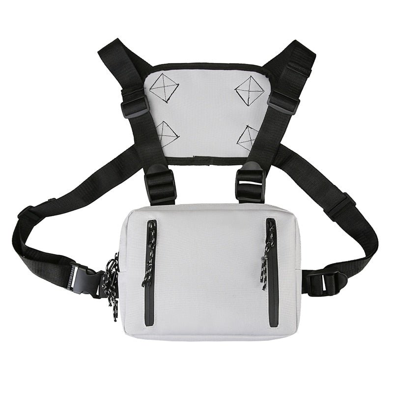 Mode Chest Rig Tasche für Männer Gürteltasche Hip Hop Streetwear funktionelle taktische Brust Handytaschen männliche lässige Bauchtasche