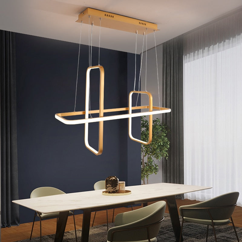 Nordic Modern led pendant lights for dining living room shop led hanging pendant lamp fixture Matte black/white/gold finished