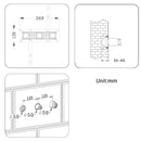 Built-in Shower Mixer Faucet Diverter With Water Outlet Holder Bagnolux Black Brass Rain Hand-Held Head Bathroom Set