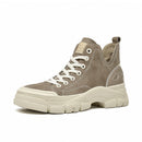 BeauToday, zapatillas informales de piel de ante para mujer, punta redonda, sin cordones, zapatos planos de moda Retro para mujer, hechos a mano 29575