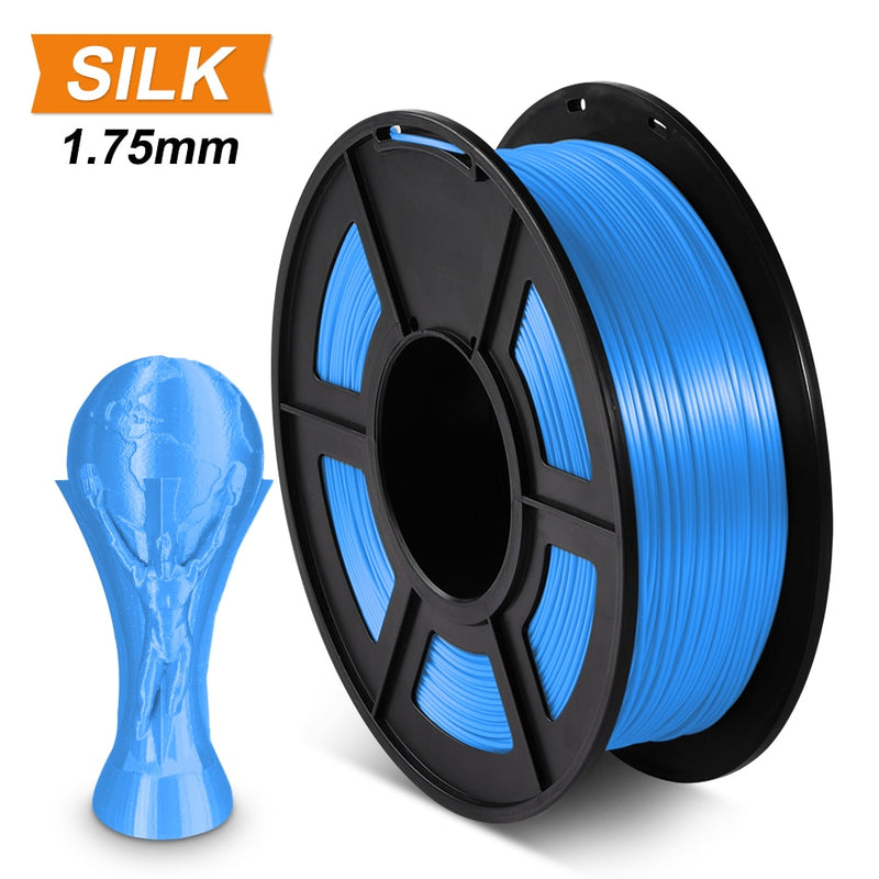 Filamento SUNLU SILK PLA 3D 1,75mm 1kg filamento PLA de textura de seda para impresora 3D materiales de impresión suave Material 3D ecológico