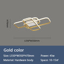 Smart Home Alexa, lámpara de techo LED negra/blanca para sala de estudio, dormitorio, lámpara de techo Led moderna de aluminio