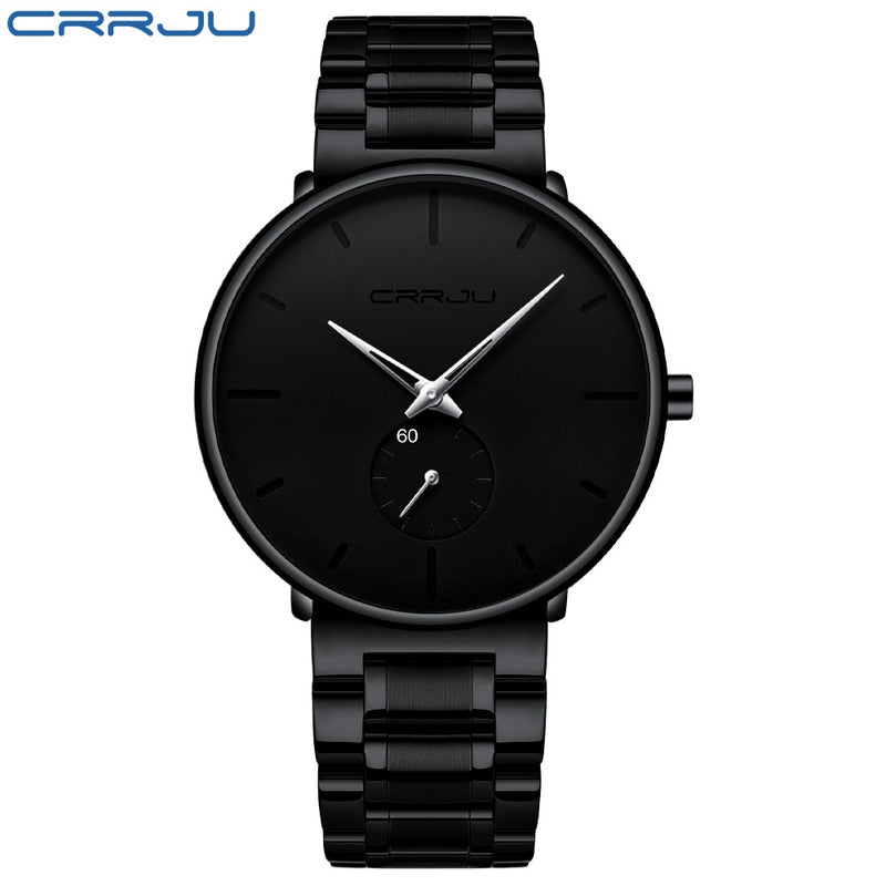 CRRJU Mens Watches Stainless Steel Men&