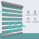 TUYA Smart Control Motorized Zebra Shades Customized Size WiFi Motor Electric Roller Blinds Compatible with Alexa Google Home