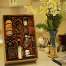 Siphon-Kaffeemaschine, Geschenkpackung, manuelle Kaffeemaschine, Glas-Kaffeekanne, Geschäft, einschließlich Handmühle, Milchaufschäumer