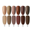 Beautilux Nail Gel Polish Kit Brown Coffee Chocolate Color 6pcs/set Salon Nails Art Gels Varnish UV LED Nail Lacquer Lot 10ml