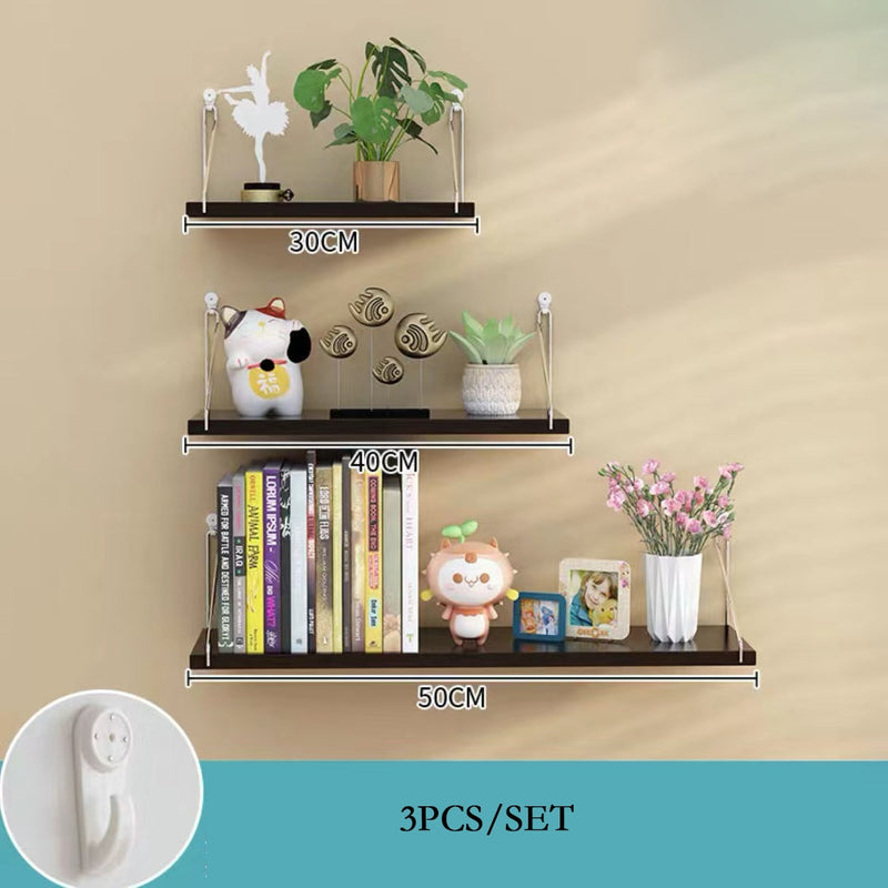 3 STÜCKE Holz Wandbehang Regale Wohnzimmer Dekor Ausstellungsstand Blumentopf Bücherregal Halter Rack Badezimmer Küche Lagerregal