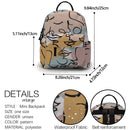 Deanfun Trendy Mini Backpack Abstract Line Face Printed Colorful School Backpack Bags Women Elegant Shoulder Bag MNSB-31