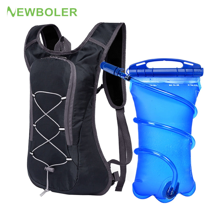 Atmungsaktiver ultraleichter Fahrradrucksack, Laufweste, Radsport-Marathon, tragbarer Trinkrucksack, Option, 3-Liter-Wasserblase