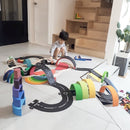 Kids DIY Traffic Roadway Track Puzzle Toys for Children Road Building Motorway Toy Removable Vehicle Cars Track Educational Toys