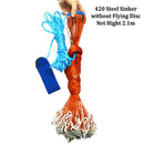 XCLOHAS American Hand Cast Net with Flying Disc High Strength Fly Cast Fishing Network 300/360/420/480/540/600/720cm Throw Net