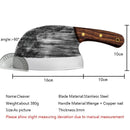 Handmade Forged Kitchen Traditional Knives Cleaver Kitchen Knife Chopping Knife Chinese Knife Super Sharp Blade Chef Knives