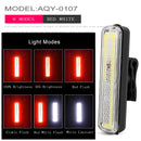 Bicycle waterproof taillight riding taillight LED USB rechargeable mountain bike bicycle light taillight helmet light multi-mode