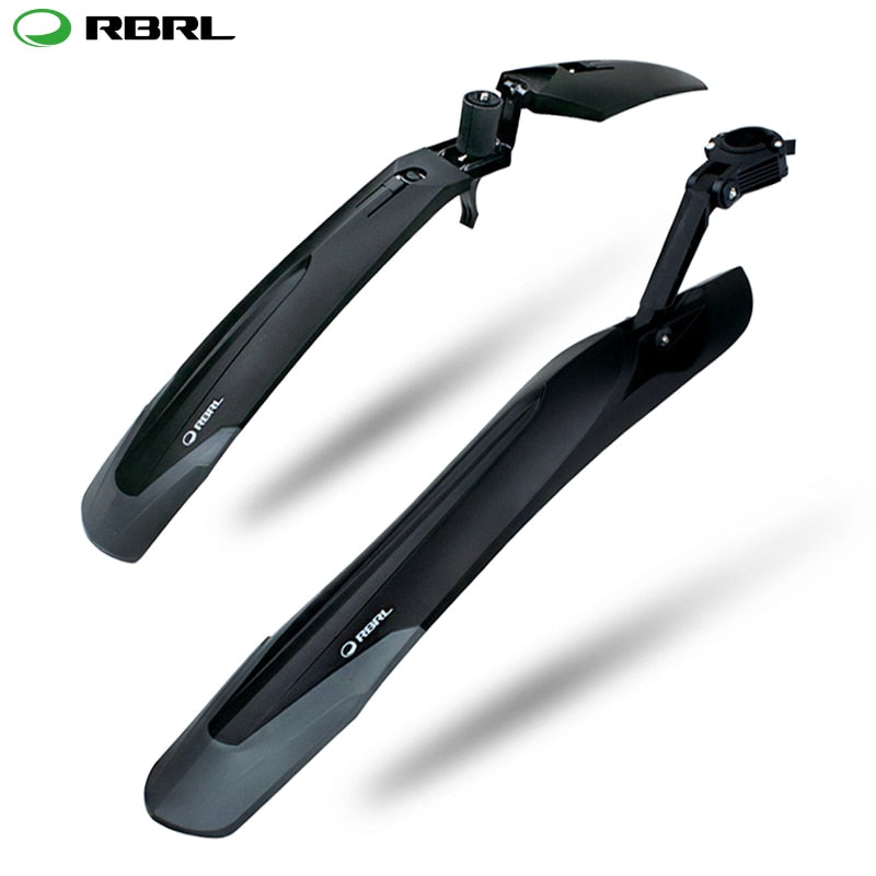 RBRL Bicycle Mudguard Set Mountain Bike Cycling Fender Adjustable MTB Widen Lengthen TPE Patent Quick Release E-Bike Protector
