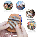 Gecko Kalimba Thumb Piano 8 keys solid Mahogany Body Musical Instrument With Learning Book Tune Hammer