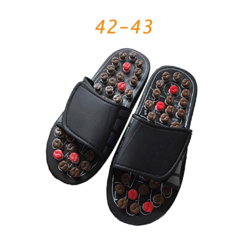 1pair New Arrival Shoe Sandal Reflex Massage Slippers Acupuncture Foot Healthy Massager Shoe Ball barbed