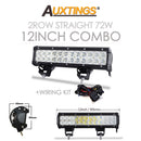 Auxtings 12 '' 22 '' 20 pulgadas 12V 24V todoterreno barra de luz led Spot Flood Combo 20 '' 126W luz de trabajo led para Jeep Car 4WD Truck SUV ATV