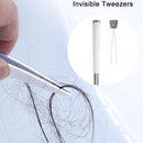 Cleanhome Wall Hanging TPR Toilet Brush with a Tweezer and Holder Set Silicone Bristles for Floor Bathroom Cleaning