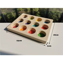 6/12 Uds. Muñecas de arcoíris de madera de ganchillo en gorros para bloques apilables Pastel muñeca de madera Natural en sombrero de tejer juguete Montessori