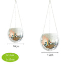 Retro Disco Ball Planter Basket Round Mirror Hanging Pot flower pot Wall Planter Pot Hangin Vase Desktop Decoration Balcony Vase