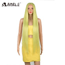 Pelucas de Cosplay Noble para mujeres negras, peluca de encaje sintético recto, peluca de encaje rubio degradado de 38 pulgadas, peluca de encaje sintético Rubio Cosplay