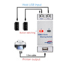 USB Auto Switch 2 Ports usb Converter Splitter for 2 PC Share USB  Peripherals Printer Office Home usb2.0 hub
