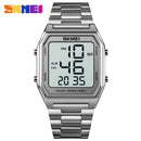 SKMEI 2 Time Men Digital Sport Watches Brand Countdown Stopwatch Fashion LED Electronic Wristwatch Male Reloj Hombre