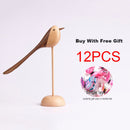 Danish wood ornaments jewelry carving wooden play Home Furnishing Nordic style puppet Home Furnishing features wood bird