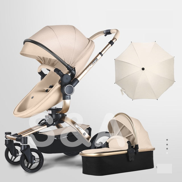 Fast and free shipping 3in1 Aulon baby stroller free return pram new model in 2021 lying and seat 2in1 carriage