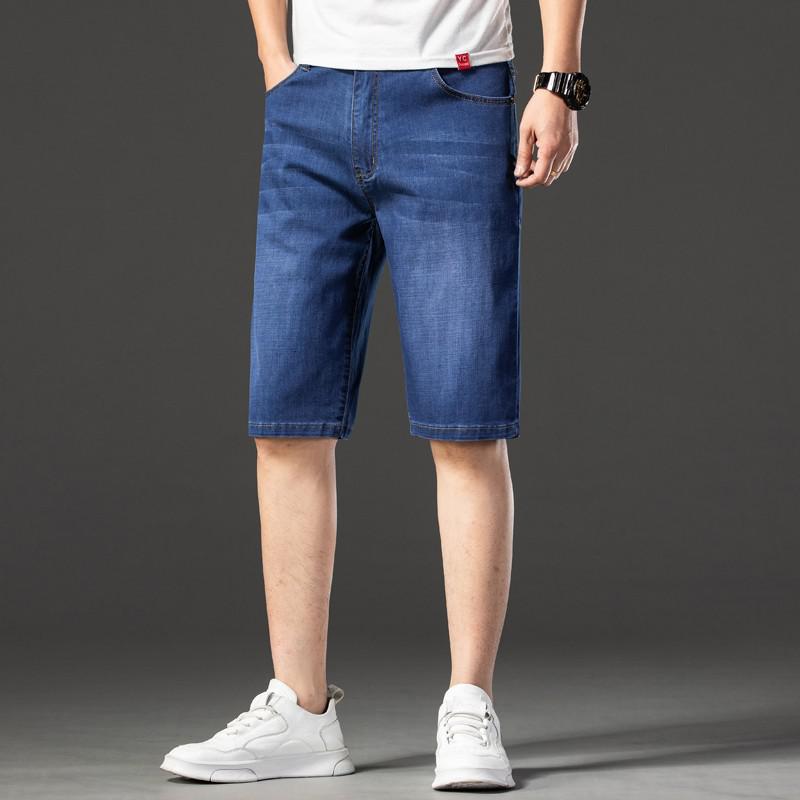 2021 New Fashion Mens Ripped Short Jeans Brand Clothing Bermuda Summer  Cotton Shorts Breathable Denim Shorts Male