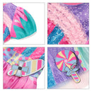 2022 New Fashion Baby Girl Candy Dress Kids Halloween Party Costume Colorful Ball Gown 2-12 Year Children Clothing