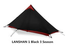 3F UL GEAR Lanshan 2 Rodless Tent 2 Person Professional 15D Silnylon Tent Outdoor Ultralight Camping Tent 3 4 Season tent