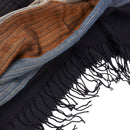 SHOWERSMILE Men Scarf Striped Tassel Winter Scarf for Men Designer Brand Acrylic Men&