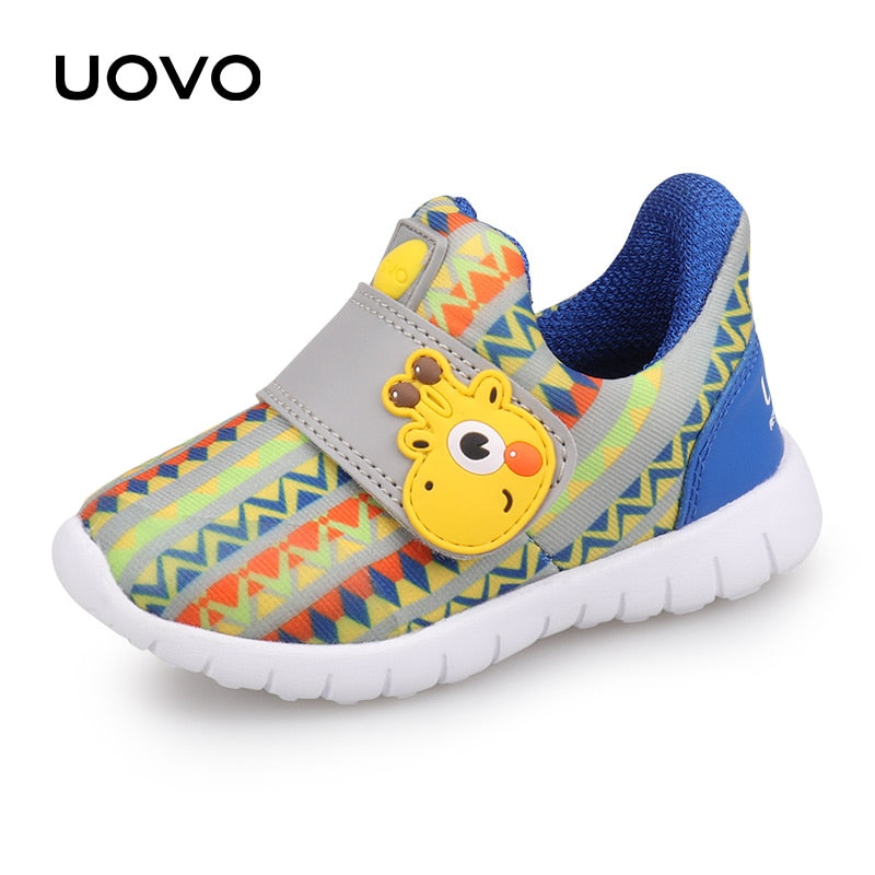 UOVO Bebé Niño Zapatos casuales Niños Niñas Primavera Transpirable Niños pequeños Calzado Hook-And-Loop Tamaño