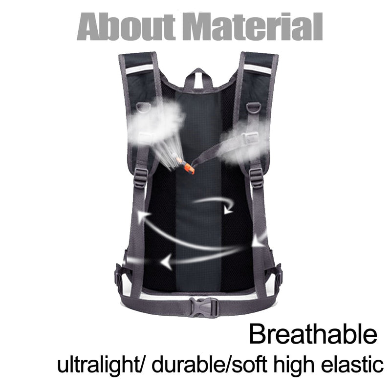 Breathable Ultralight Bicycle Backpack Running Vest Bag Cycling Marathon Portable Hydration Pack Bag option 3L Water Bladder