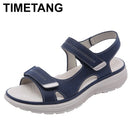 TIMETANG Damen Sommer Wedges Rutschfeste Strand Open Toe Atmungsaktive Sandalen mit weichem Boden Sportstil Freizeitschuhe Sandalia