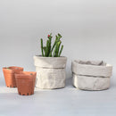 1Pcs Multi Purpose Foldable Plant Bags for Office Desktop Kraft Paper Cosmetic Storage Bag Flower Pot Coats Nordic Style