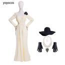 YOYOCOS Lady Dimitrescu Cosplay disfraz Chatelain Alcina Biohazard Comtesse Sexy Cosplay fiesta de Halloween señora vampiro collar