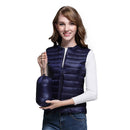 Autumn Duck Down Vest Women's Short Jacket Sleeveless Portable Puffer Vest Coat Female 2021 New Winter Student Waistcoat