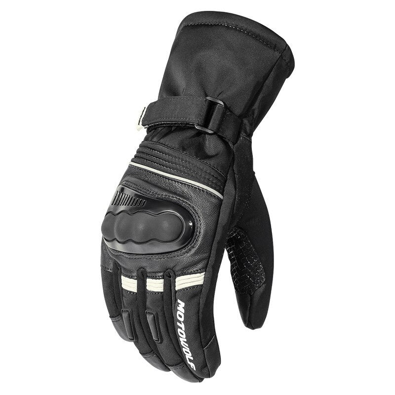 Wasserdichte Motorradhandschuhe Winter Warm Invierno Winddicht Reflektierend Antirutsch Touch Operate Lange Reithandschuhe Gant Moto Luvas