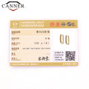 CANNER 100% 925 Sterling Silber Luxus CZ Kristall Kreis Runde Creolen für Frauen Piercing Ohrringe Silber 925 Schmuck