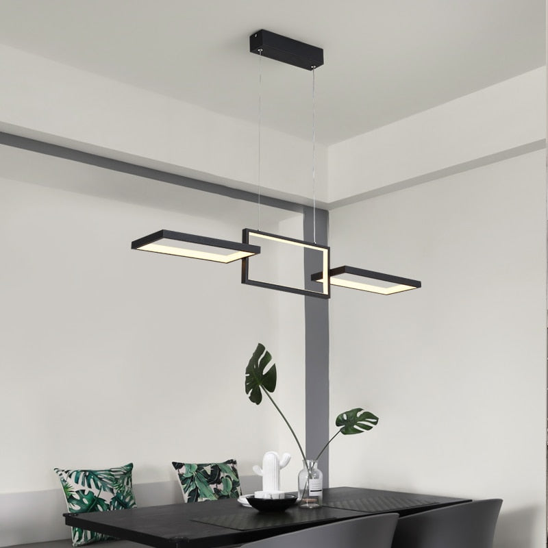 Neue hängende LED-Kronleuchter aus Aluminium, nordischer Lampenglanz, führte modernen Kronleuchter für Küche, Esszimmer, LED-Kronleuchterbeleuchtung