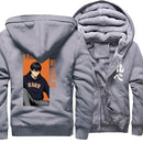 Japanese Anime Haikyuu Print Kageyame Mens Hoodies Streetwear 2021 Winter Warm Sweatshirts Harajuku Coats Outerwear Funny Jacket