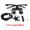 Dental Loupes Dental Magnifier Dental Lab Medical Loupes Magnification Binocular 2.5/3.5x Headlight Headlamp 3W/5W Seperately