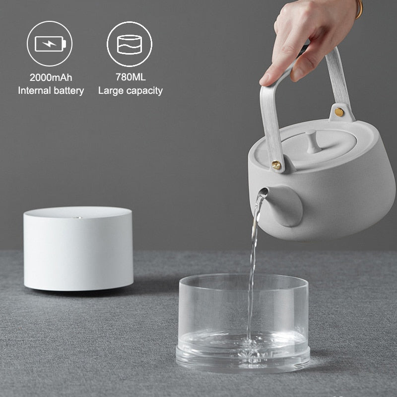 Wireless Air Humidifier Diffuser 780ML USB Portable Electric Humidifiers Rechargeable 2000mAh Battery Humidificador Mist Maker