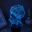 Anime Jujutsu Kaisen figura Inumaki Toge 3D LED Lava lámparas RGB luces de noche decoración de mesa de dormitorio cumpleaños Manga regalos para amigos